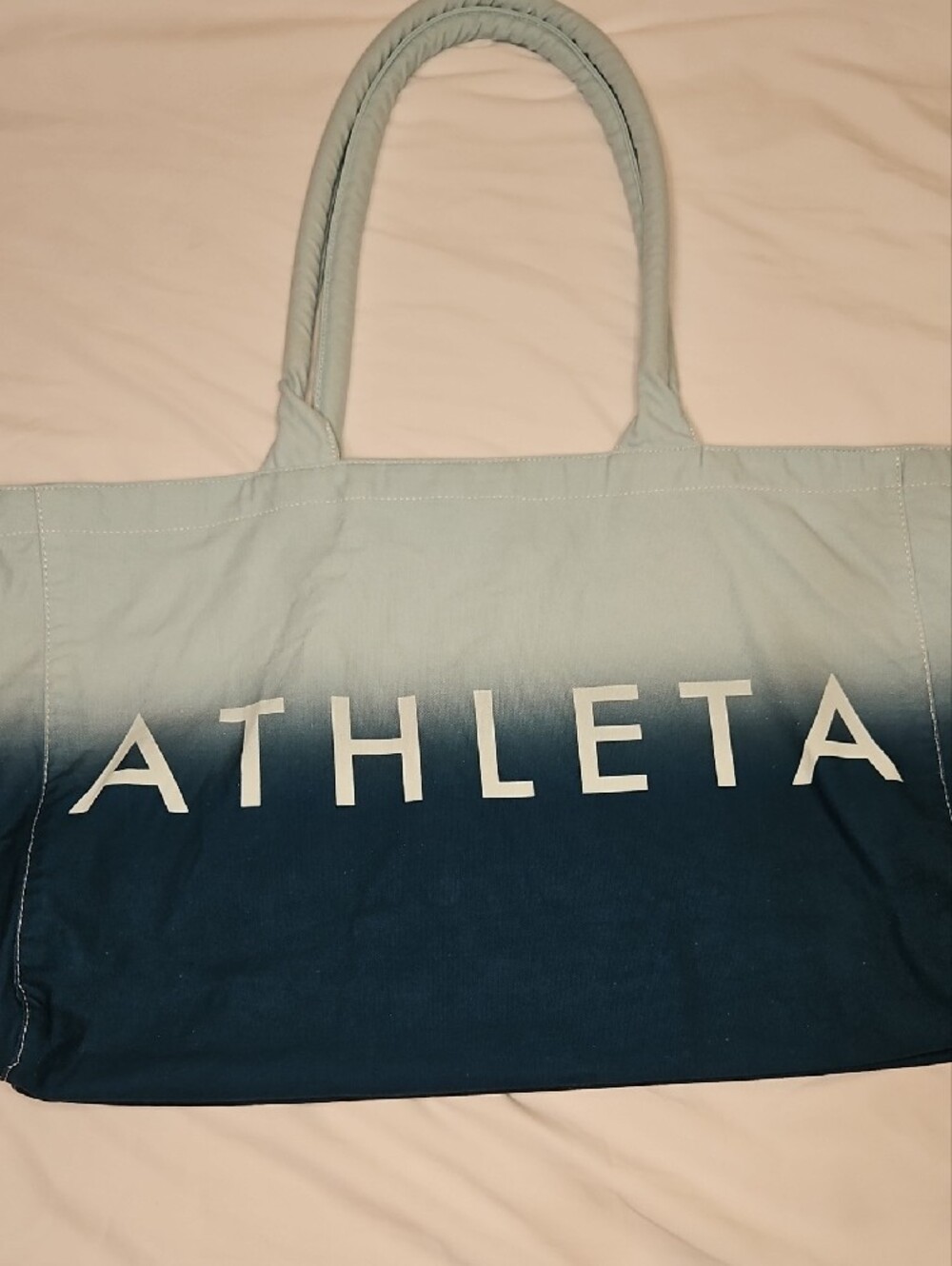Athleta Ombre Blue Tote Bag EUC - Picture 5 of 11